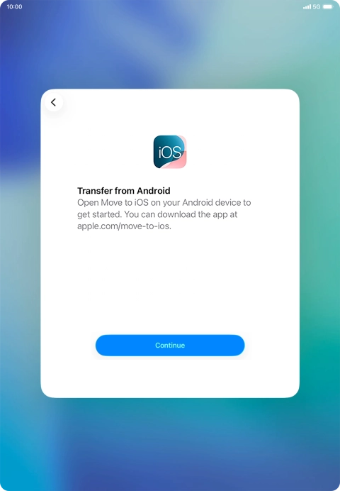 To transfer content to your tablet, you need to install the app 