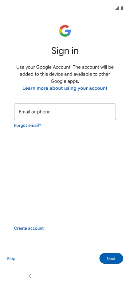 Follow the instructions on the screen to finish the activation.