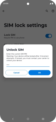 Key in your PIN and press OK.