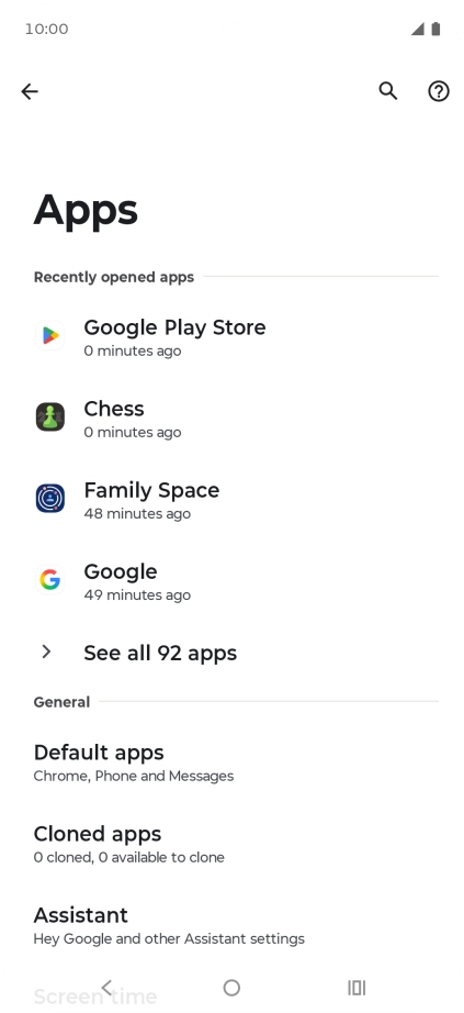 Press See all apps.