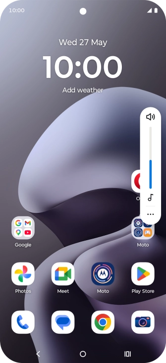 Press the sound mode icon the necessary number of times to turn silent mode on or off.