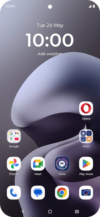 Slide your finger downwards starting from the top right side of the screen.