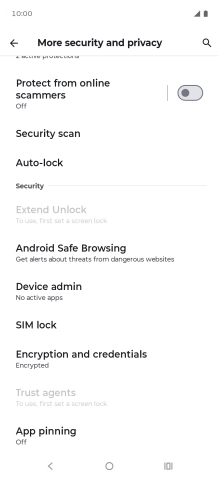 Press SIM lock.
