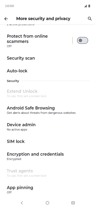 Press SIM lock.