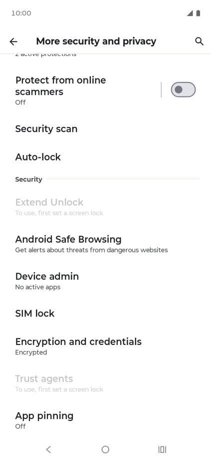 Press SIM lock.