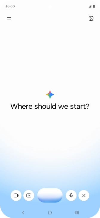 Talk to Gemini about the required topic.