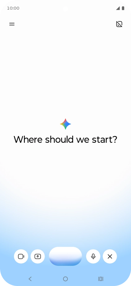 Talk to Gemini about the required topic.