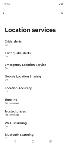 Press Location Accuracy. Press Location Accuracy.