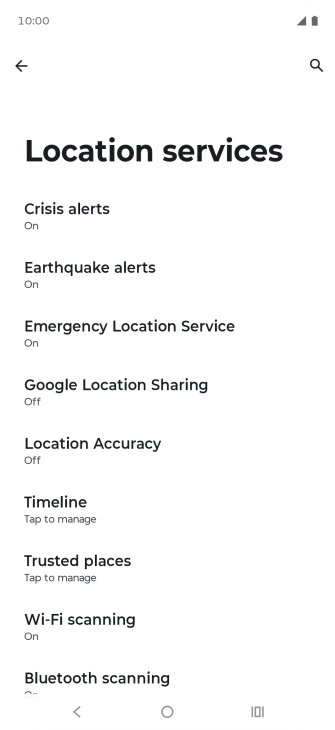 Press Location Accuracy. Press Location Accuracy.