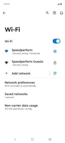Press the Home key to return to the home screen.