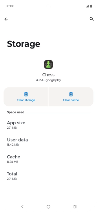 Press Clear cache.