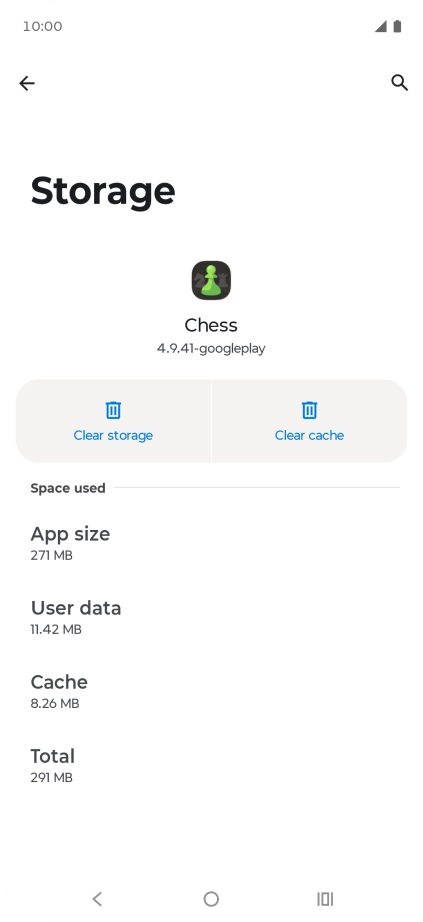 Press Clear cache.
