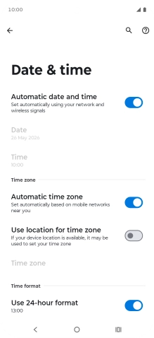 Press the Home key to return to the home screen.
