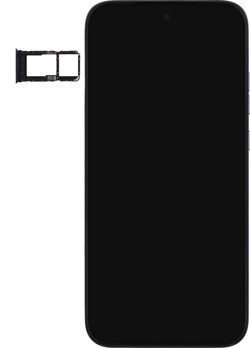 Turn your SIM as illustrated in the SIM holder and place it in the SIM holder.