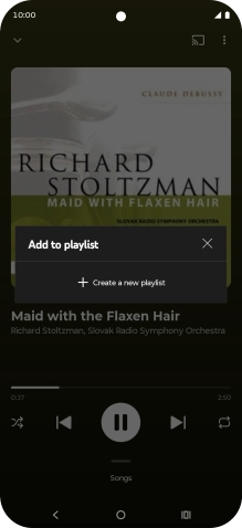 Press Create a new playlist.