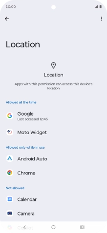 Press the required app. Press the required app.