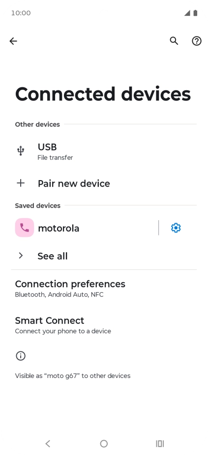 Press the Home key to return to the home screen.