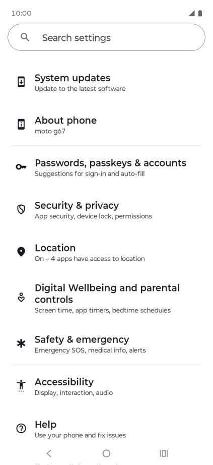 Press Passwords, passkeys & accounts. Press Passwords, passkeys & accounts.