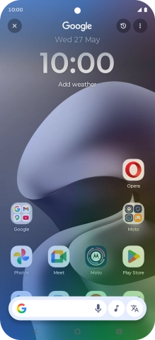 Press the music icon and wait for the search results.