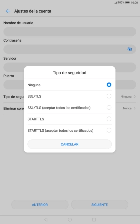 Pulsa Ninguna para desactivar la función. Pulsa Ninguna para desactivar la función.