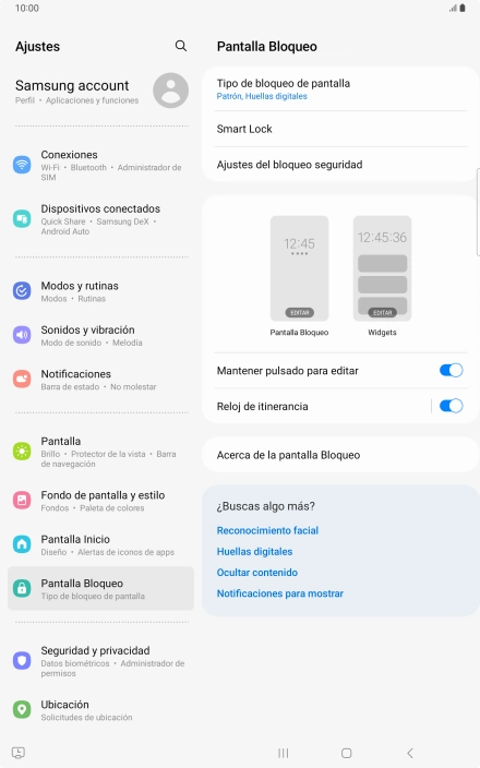 Pulsa Tipo de bloqueo de pantalla e introduce el código de seguridad extra que has creado anteriormente. Pulsa Tipo de bloqueo de pantalla e introduce el código de seguridad extra que has creado anteriormente.