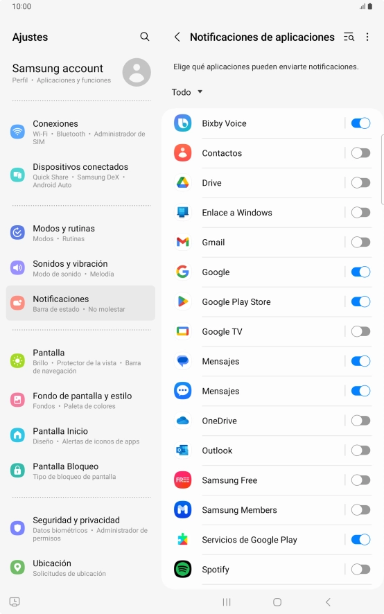 Pulsa la lista desplegable. Pulsa la lista desplegable.