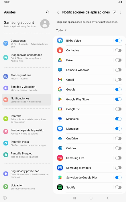 Pulsa la lista desplegable. Pulsa la lista desplegable.