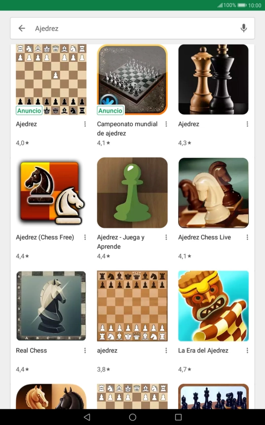 Pulsa la app deseada.