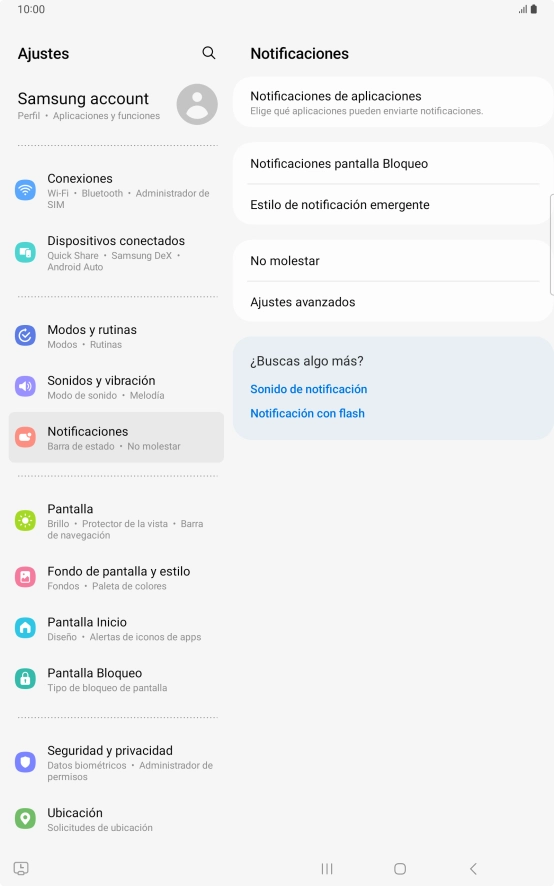Pulsa Notificaciones de aplicaciones. Pulsa Notificaciones de aplicaciones.