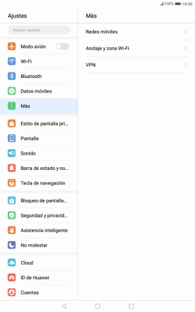 Pulsa Redes móviles.