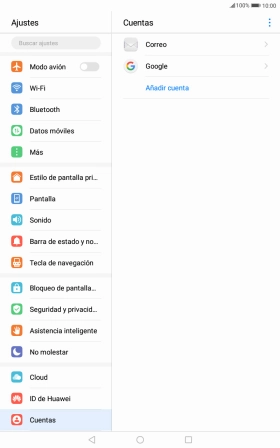 Pulsa la cuenta de correo electrónico deseada. Pulsa la cuenta de correo electrónico deseada.