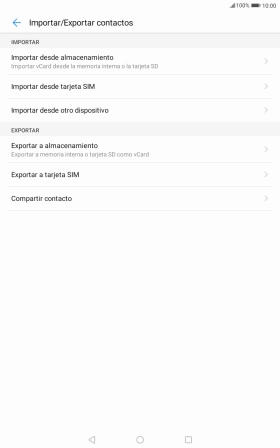 Pulsa Importar desde tarjeta SIM.