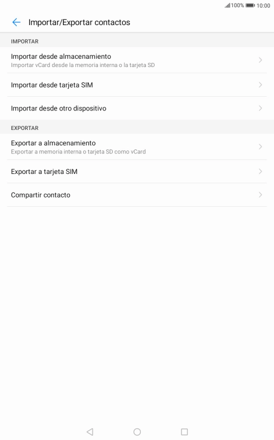 Pulsa Importar desde tarjeta SIM.