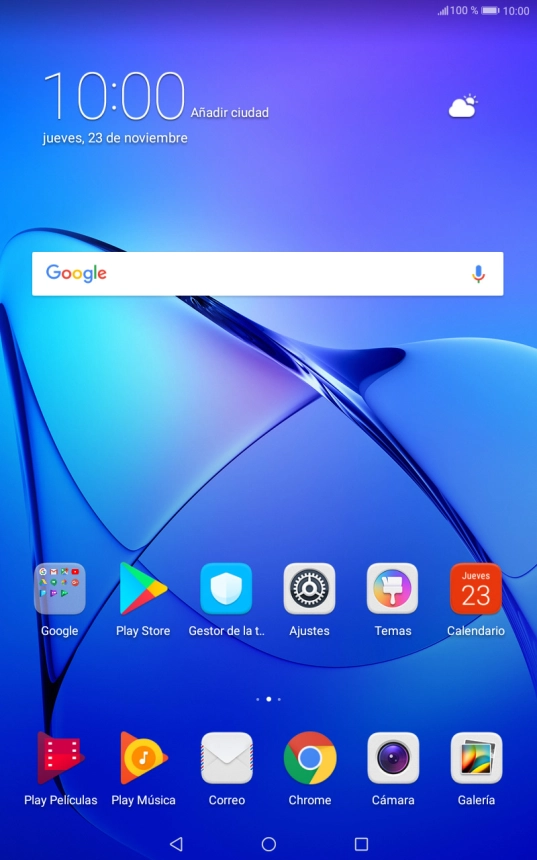 Siempre que la tablet esté encendida, podrás ver en la pantalla la cantidad de carga que hay en la batería. El icono de batería muestra el porcentaje de carga que queda en la batería. Siempre que la tablet esté encendida, podrás ver en la pantalla la cantidad de carga que hay en la batería. El icono de batería muestra el porcentaje de carga que queda en la batería.