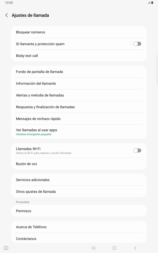 Pulsa Servicios adicionales. Pulsa Servicios adicionales.