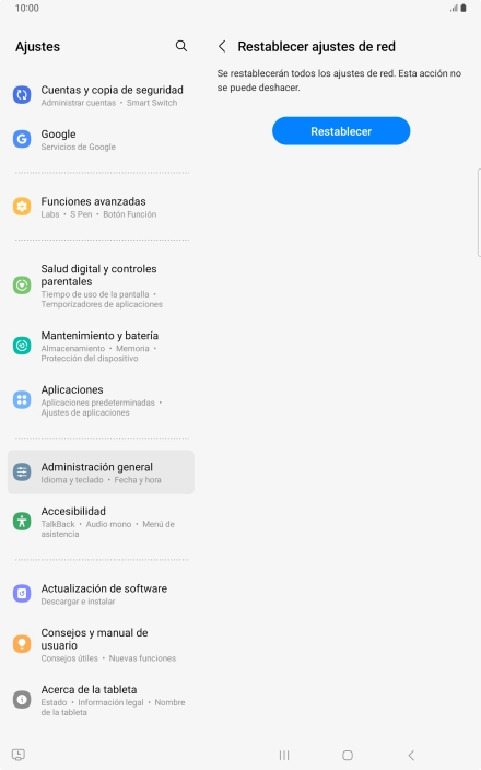 Pulsa Restablecer. Pulsa Restablecer.