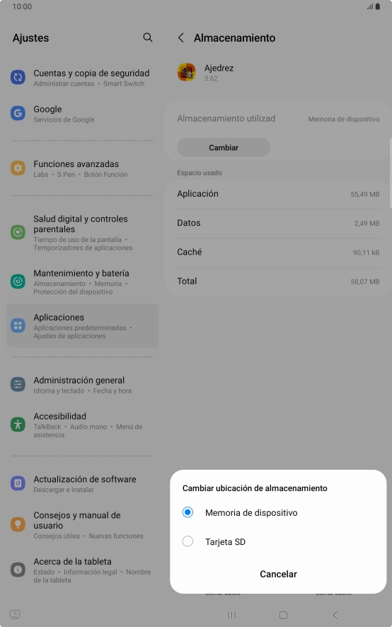 Pulsa el nombre de la tarjeta de memoria. Pulsa el nombre de la tarjeta de memoria.