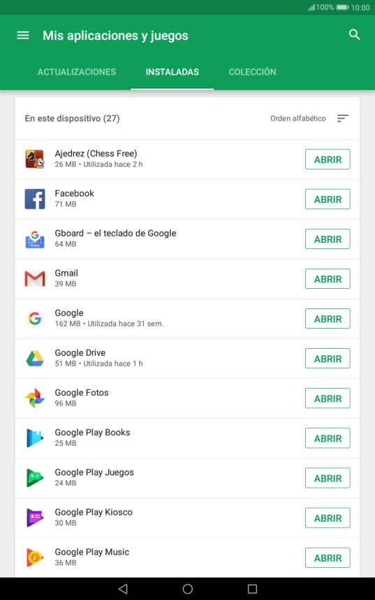 Pulsa la app deseada. Pulsa la app deseada.