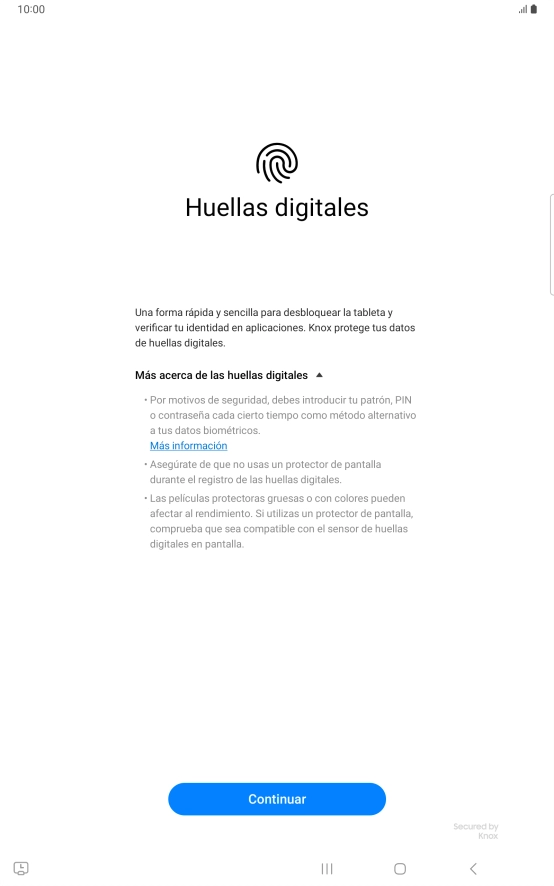 Pulsa Continuar. Pulsa Continuar.