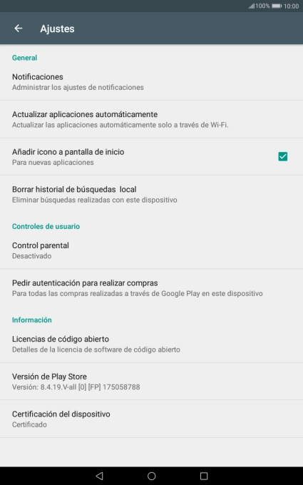 Pulsa Actualizar aplicaciones automáticamente. Pulsa Actualizar aplicaciones automáticamente.