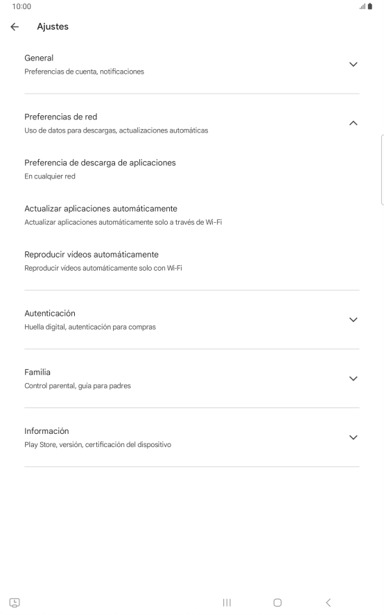 Pulsa Actualizar aplicaciones automáticamente. Pulsa Actualizar aplicaciones automáticamente.