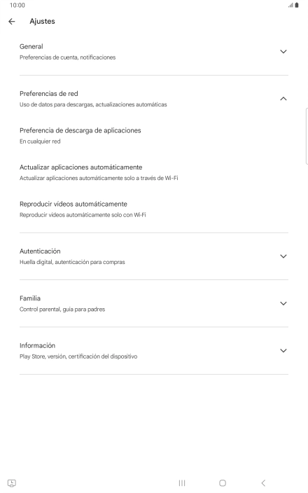 Pulsa Actualizar aplicaciones automáticamente. Pulsa Actualizar aplicaciones automáticamente.