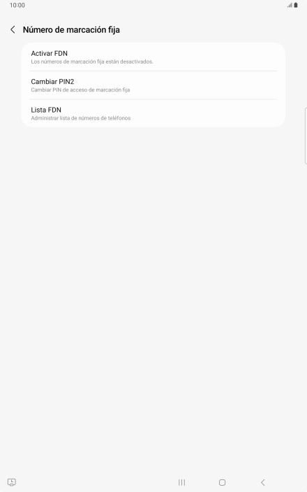 Pulsa Activar FDN. Pulsa Activar FDN.