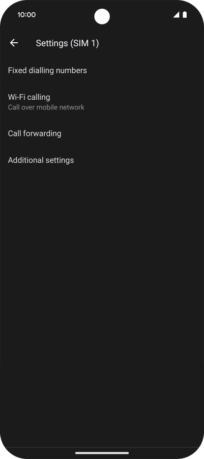 Press Additional settings.