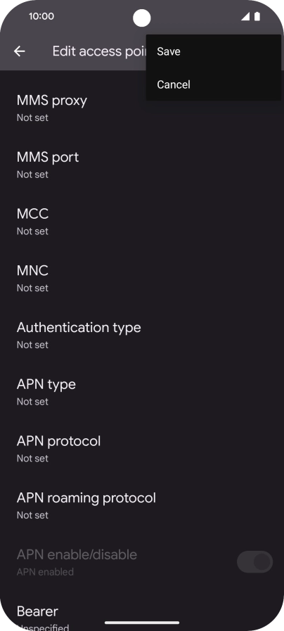 Press Save. Press Save.