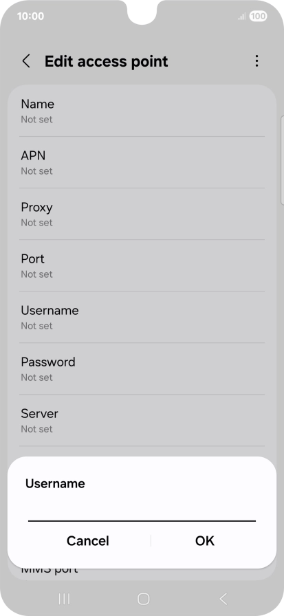 Key in wap and press OK. Key in wap and press OK.