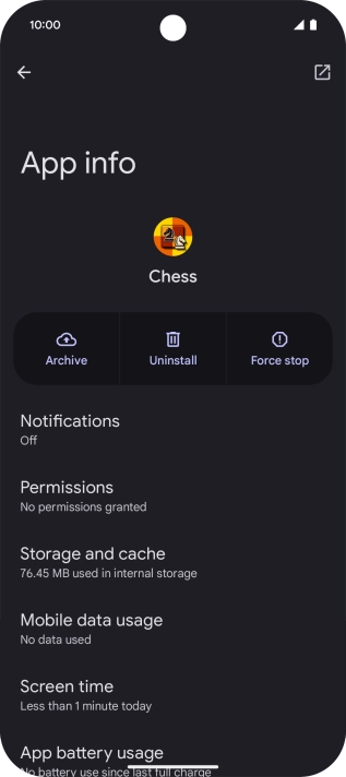 Press Storage and cache. Press Storage and cache.