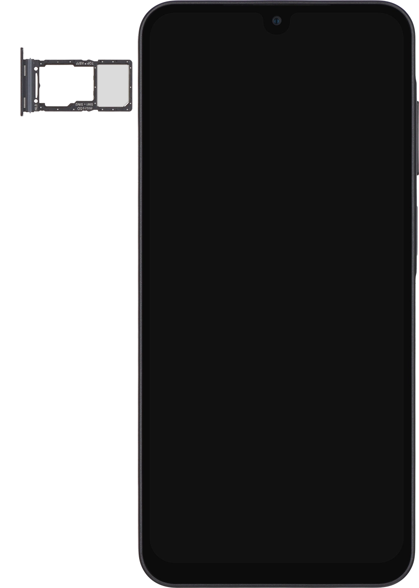 Turn the memory card so the angled corner of the memory card matches the angled corner of the memory card holder and place the card in the holder.