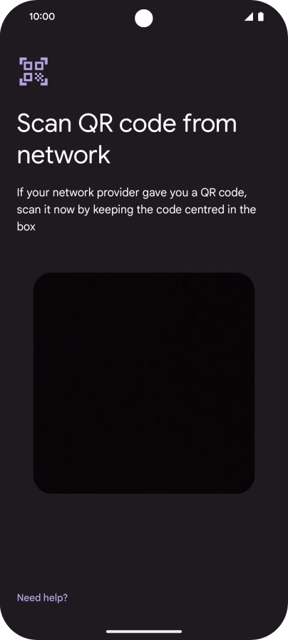 Place the QR code you've received inside the phone camera frame to scan the code. Place the QR code you've received inside the phone camera frame to scan the code.