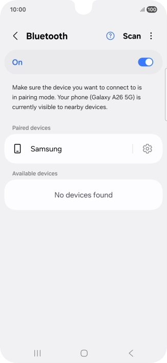 Press the Home key to return to the home screen.